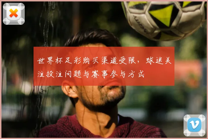 世界杯足彩购买渠道受限,球迷关注投注问题与赛事参与方式
